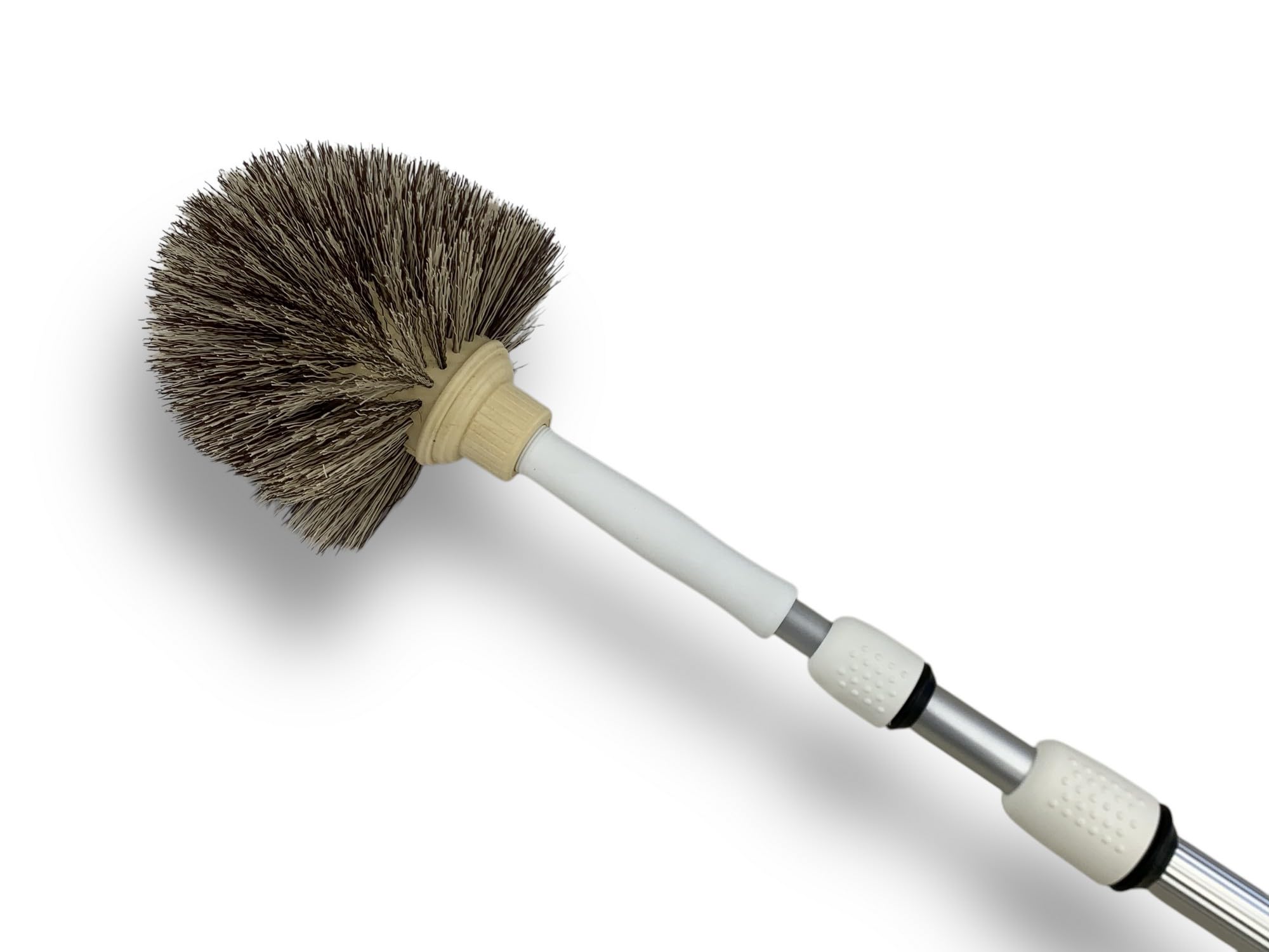 Kibros Tête de Loup Balai télescopique 5,50 m 2 brosses Ø 180 mm Poils Doux Poils durs