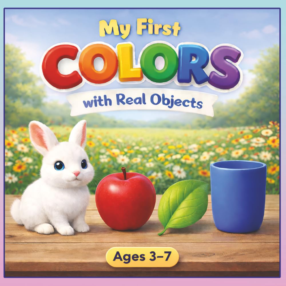 My First Colors with Real Objects: A Fun Learning Book for Kids to Learn Colors with Real Objects