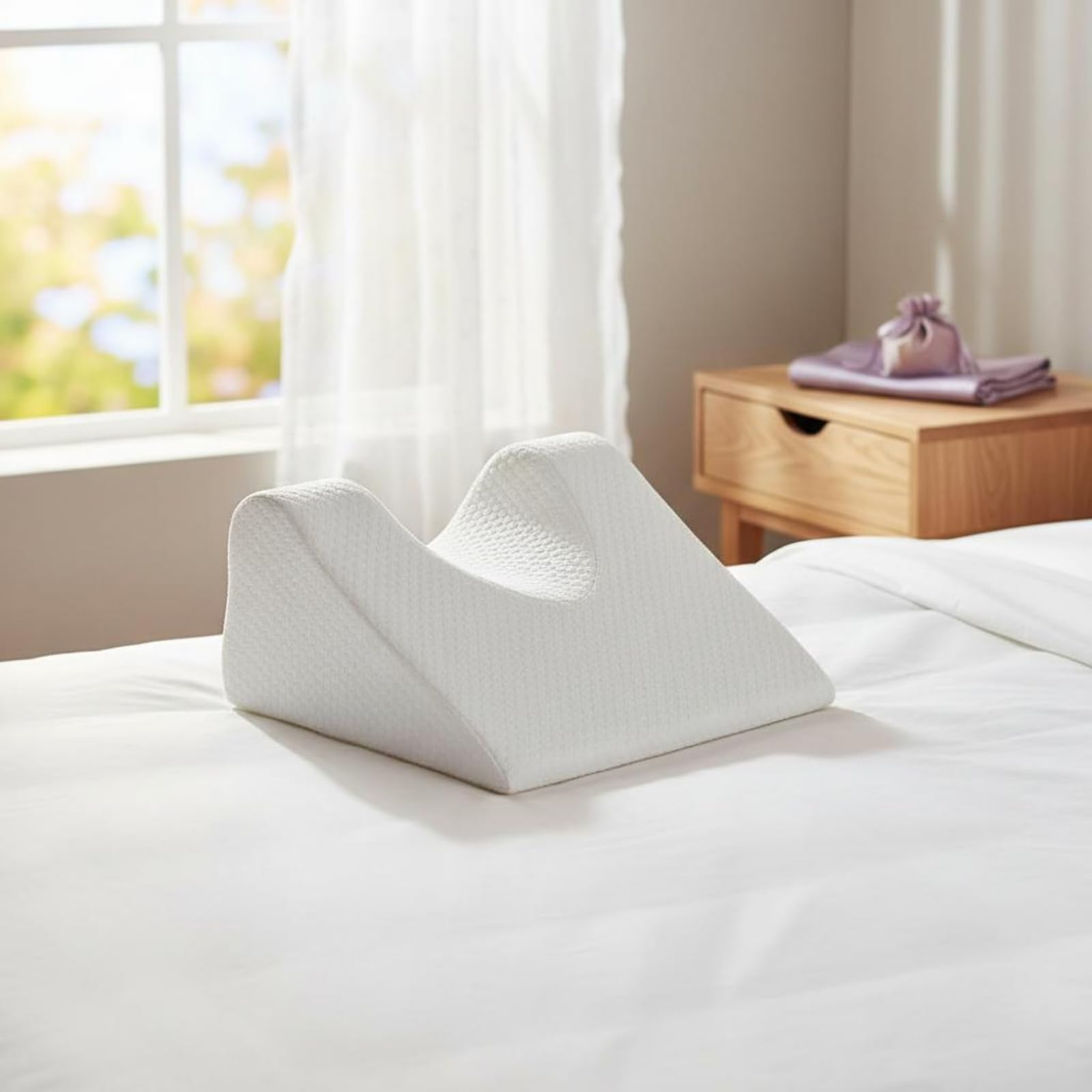 Almohada de Recuperación Facial Forma Ergonómica Almohada Espuma Memoria Diseño Contorneado Cojín Postural para Dormir