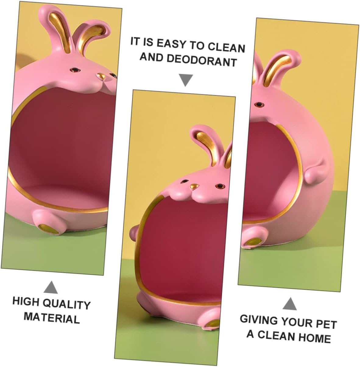 Qinglianghu Hamster Summer Nest Pet Sleep Nest Cooling Loft Cage Portable Pet House Random Color