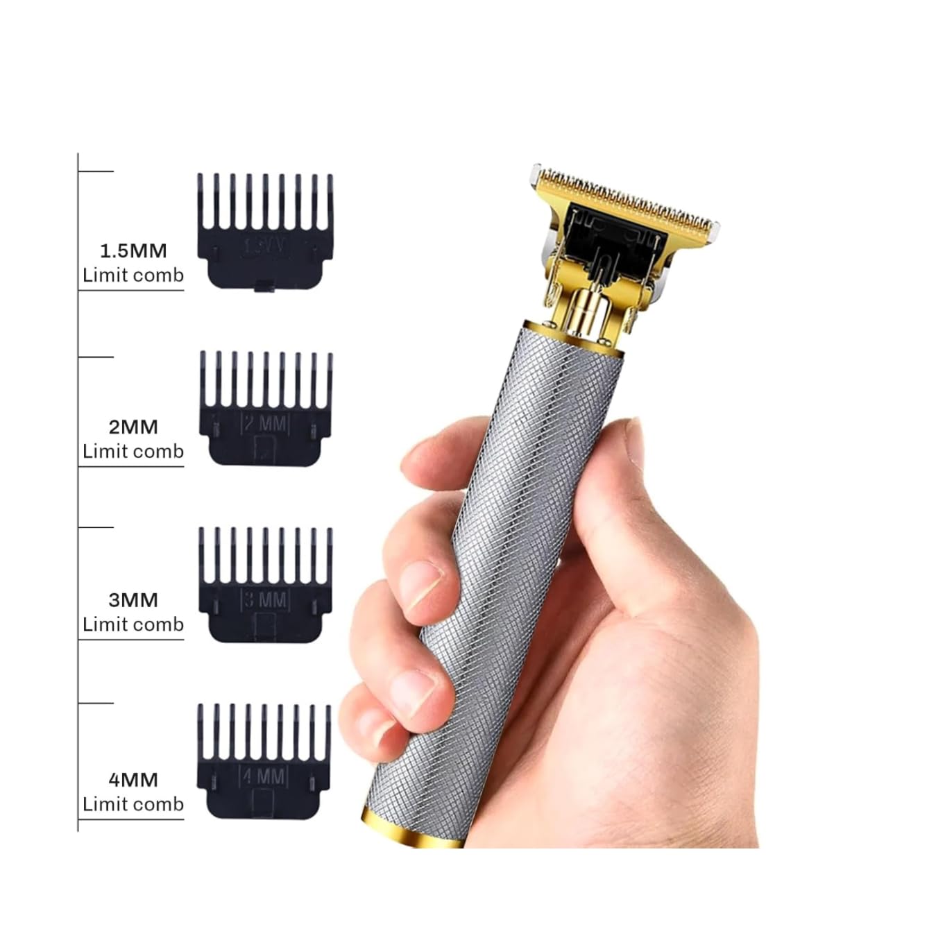 Hair Clippers Men 4 Limited Comb, Electric Beard Trimmer with Waterproof T-Blade, USB Chargeable Men's Hair Clipper for Gift, Beard Grooming Kit for Barbers Haircut - Image 4