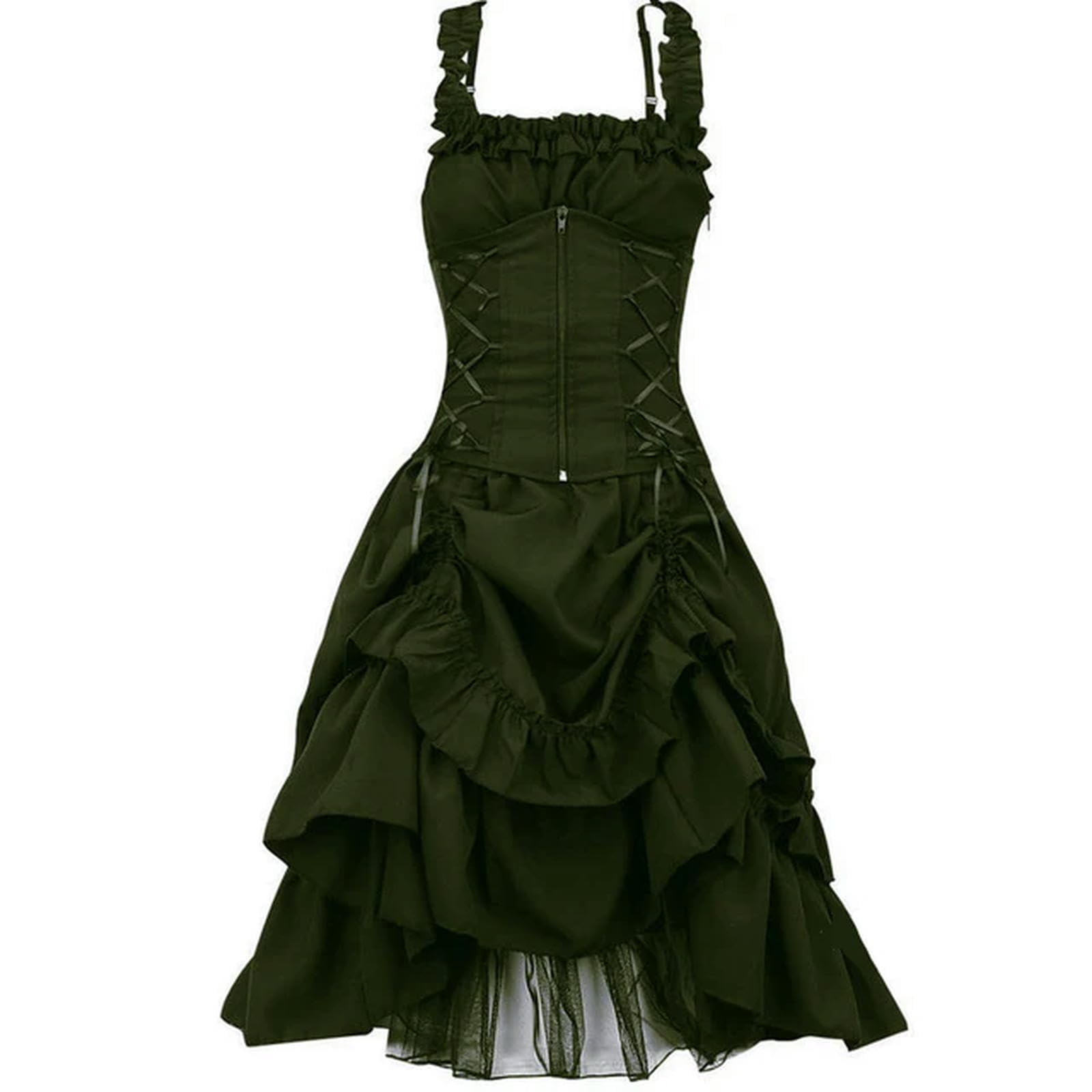 Robe d'été pour femmes verte S parfaite pour vos vacances à la plage et soirées en terrasse
