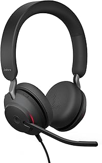 Evolve2 40 SE Wired Noise-Cancelling Stereo Headset With 3-Microphone Call Technology and USB-A Cable - MS Teams Certified, Works with All Other Platforms - Black