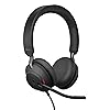 Jabra Evolve2 40 SE - Kabelgebundenes Stereo-Headset mit Geräuschunterdrückung und 3-Mikrofon-Technologie - USB-A-Kabel - für MS Teams zertifiziert, auch mit anderen Plattformen kompatibel - Schwarz