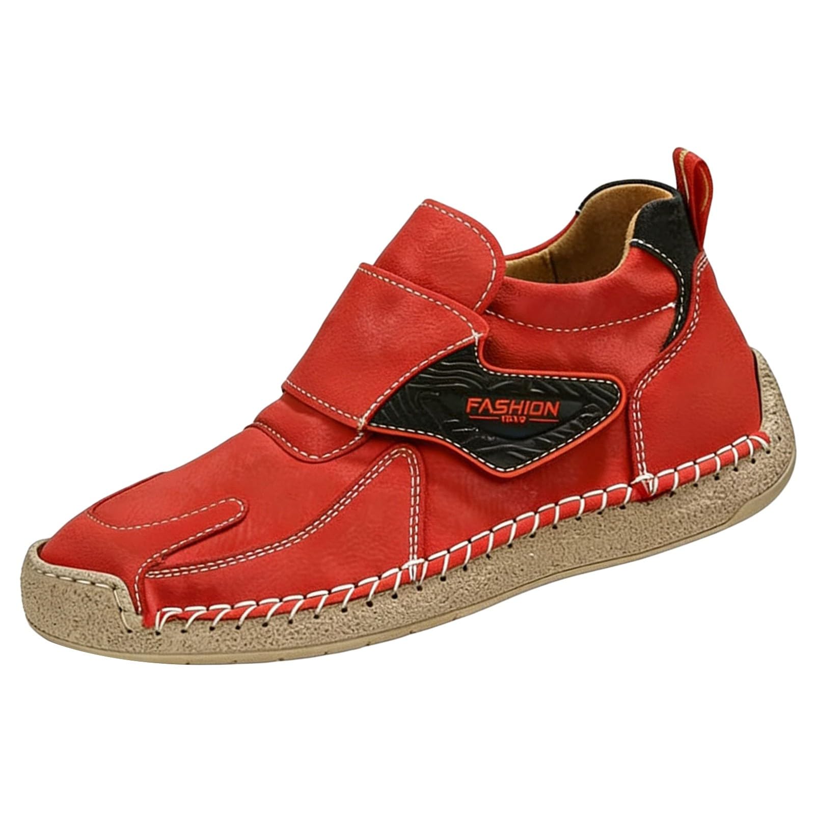 Zapatillas de caña media para hombre y mujer, con plano, Red, 39.5 EU