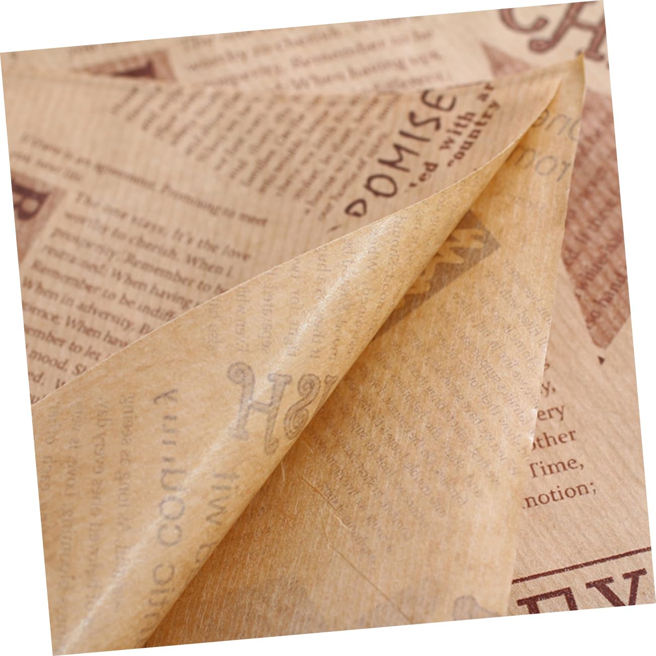 BESPORTBLE Food Liners for Basket 50 Pcs Baking Greaseproof Paper Disposable Newsprint Paper Easy to Use