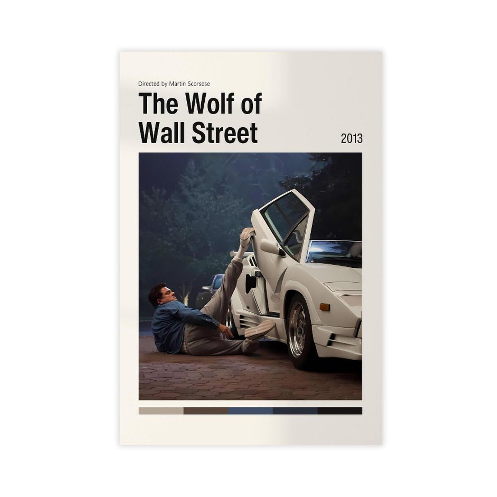 QZFNCOYU The Wolf of Wall Street Canvas Poster Bedroom Decor Landscape Office Room Decor Gift 24x36inch(60x90cm)