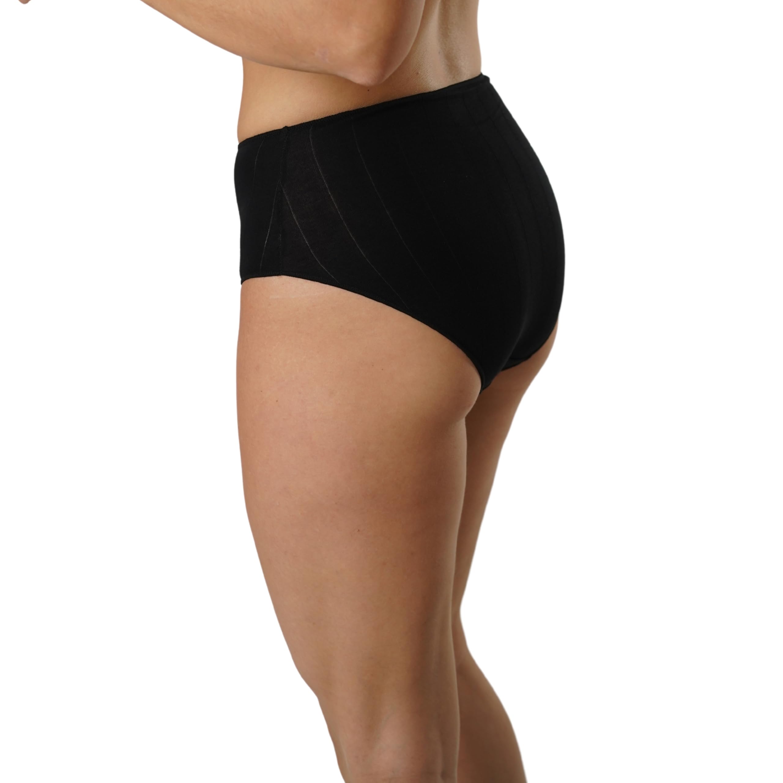 FEVI Pack 12 Braguitas de Tiro Alto de Algodón Mujer, Sin Costuras, Ropa Interior Moldeadora, Cómoda, Suave y Elástica, Bragas Altas Lencería