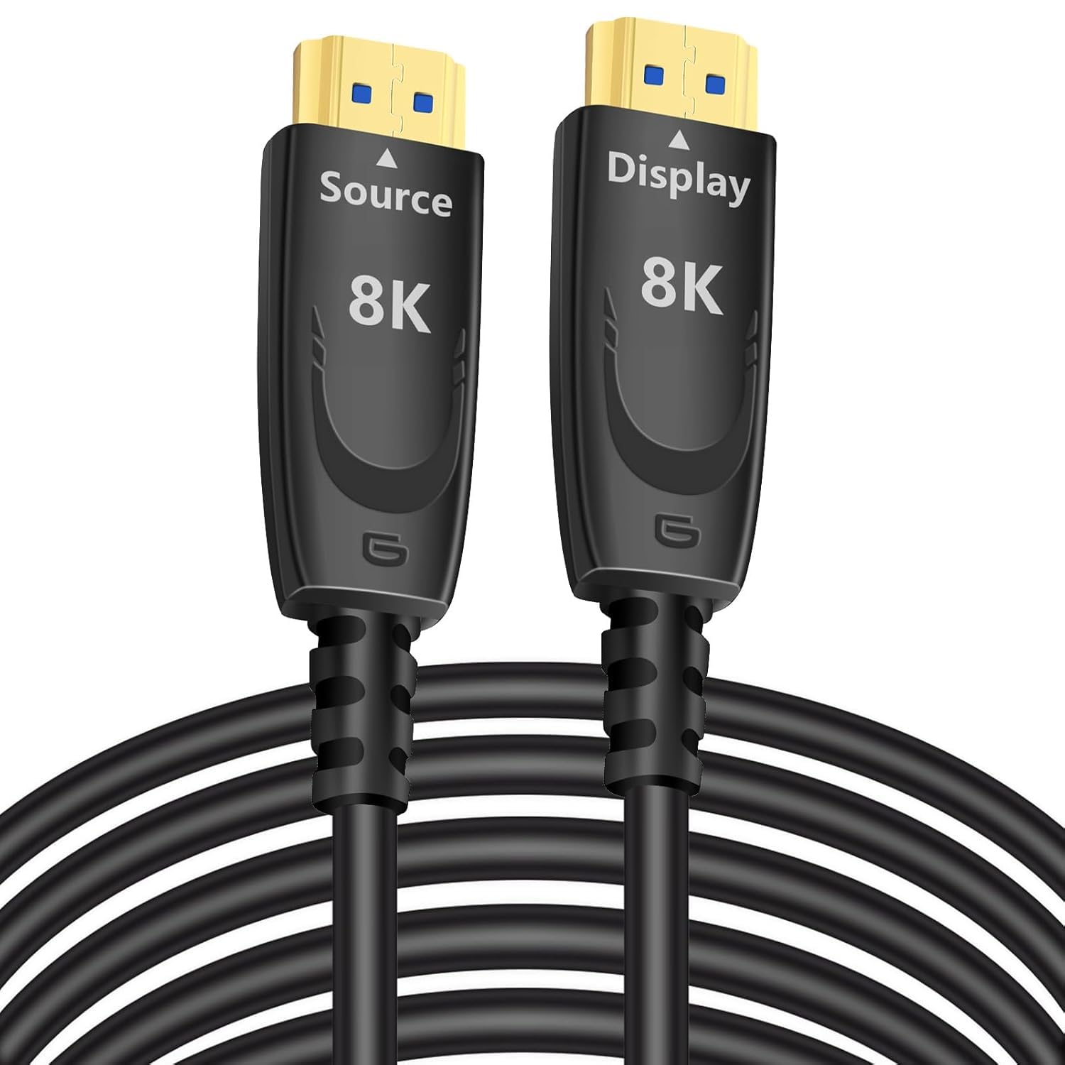 DTech Cavo HDMI in fibra ottica 8K a 60Hz 4K @120Hz 2.1 48Gbps Ultra High Speed ​Gaming HDR eARC HDCP a parete compatibile con Fire TV Soundbar PS5 PS4 Xbox 1440p 240Hz (31M)