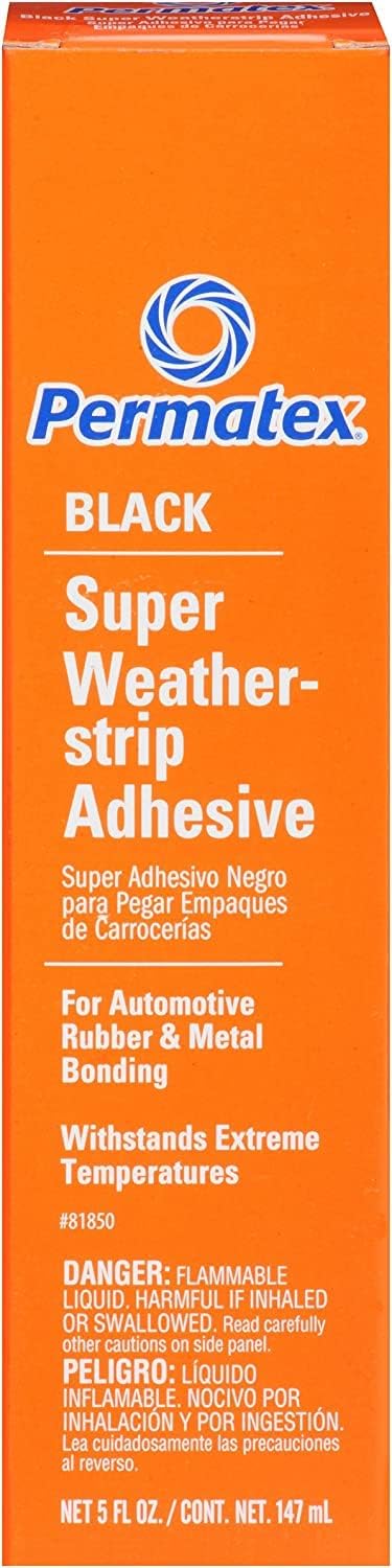 81850 Black Super Weatherstrip Adhesive, 5 oz.