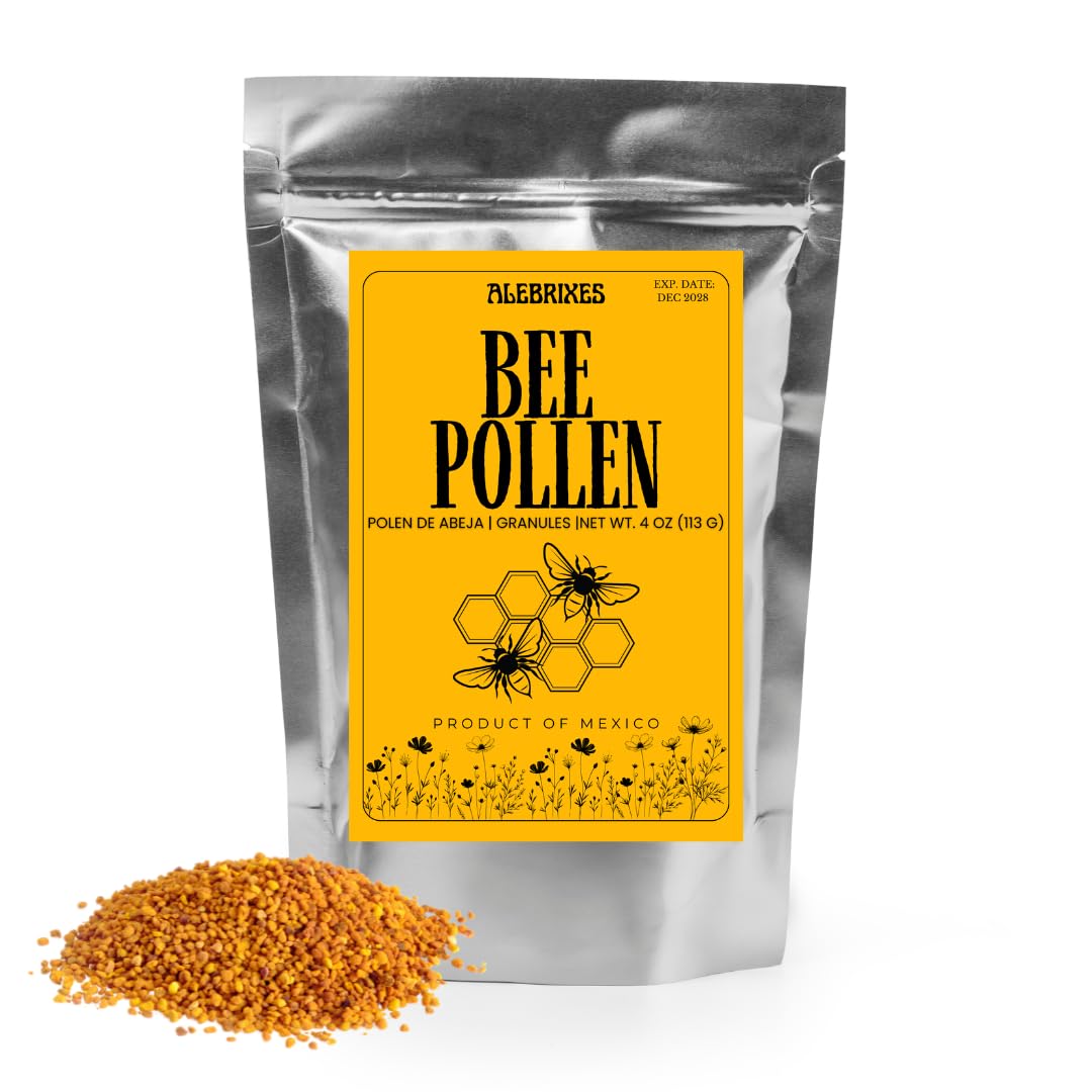| Pure Bee Pollen 4oz (113g)| 100% Bee Pollen Granules | Polen de Abeja 100% Natural | All Natural