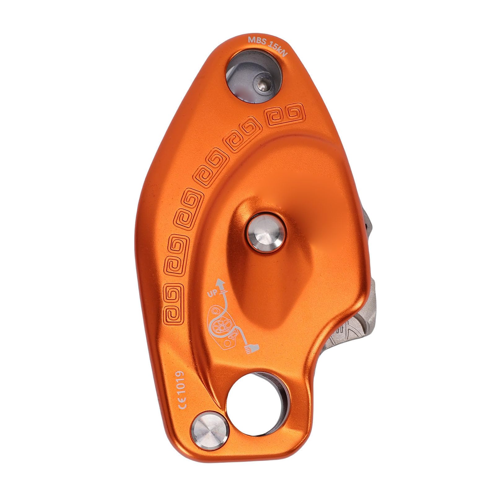 Diyeeni Descensor de Aluminio para Escalada, Bajada con Cuerda de 10-12 Mm,