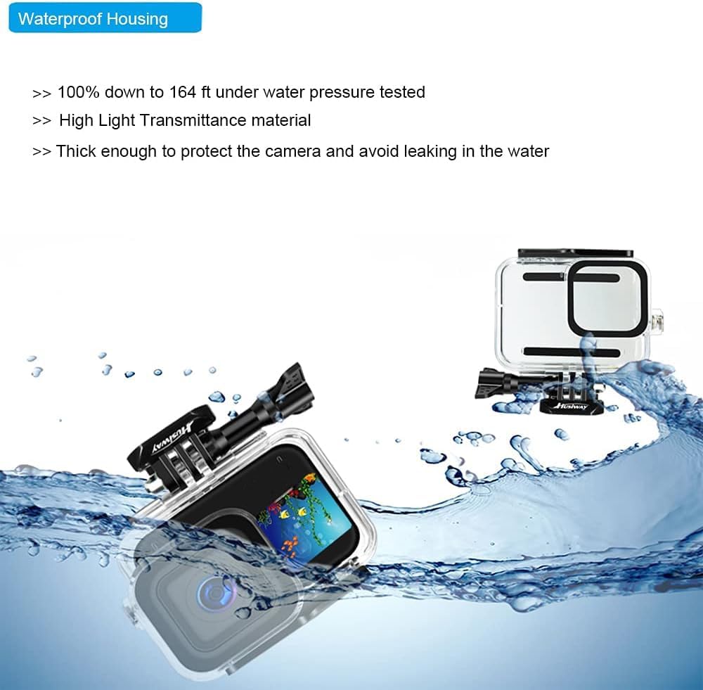 Accessories Kit for Gopro Hero 9 Black Battery Cover Door Waterproof Housing Silicone Case Glass Screen Protector Upgraded Grip Pole Bundle for Gopro9 Hero9 63E (Kit1 for Gopro 9)