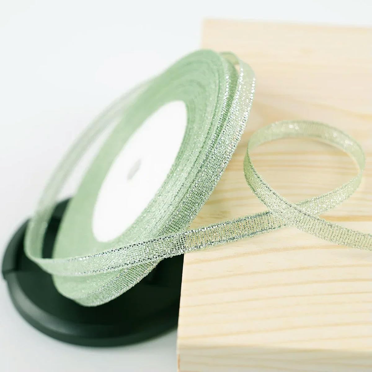 CIVIOOH 22 meters/roll 6mm Ribbon DIY Bow Crafts Gift Wrapping Bouquets Party Decor Ribbons