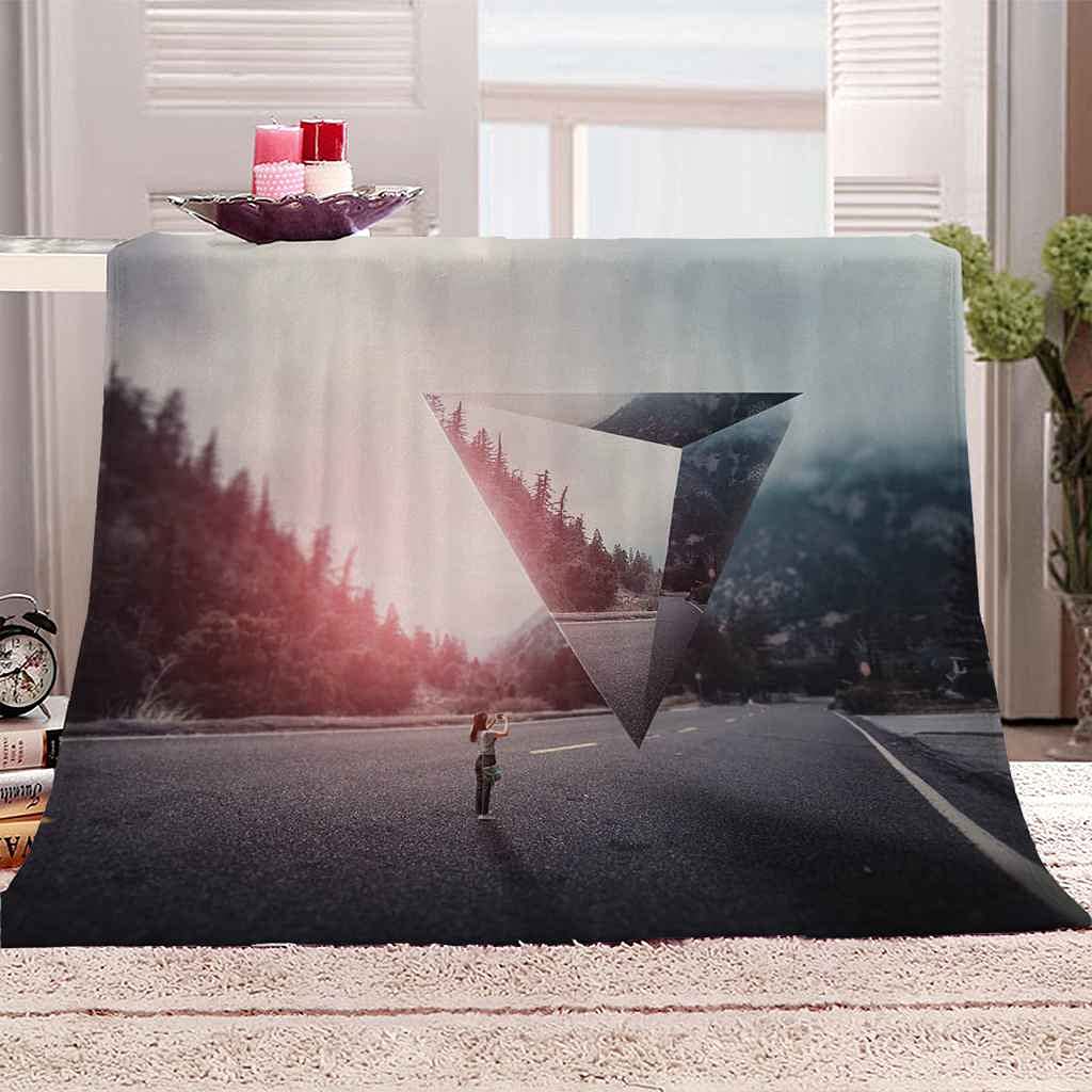 Couverture flanelle douce 150x200cm pour lit toutes saisons