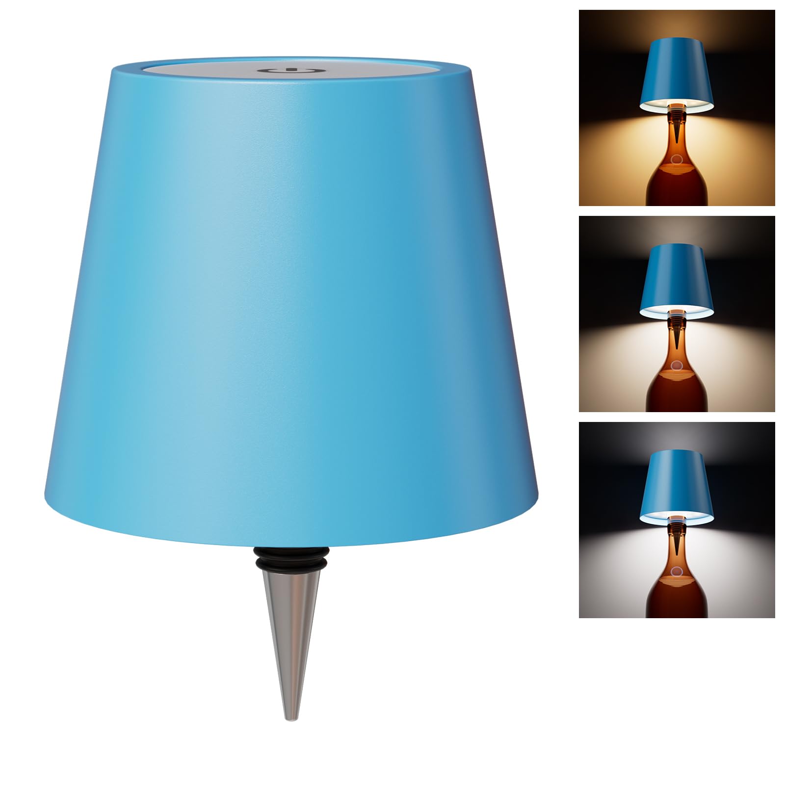 WOKWOYIO Wireless Bottle Lamp, Wireless Lamps Rechargable