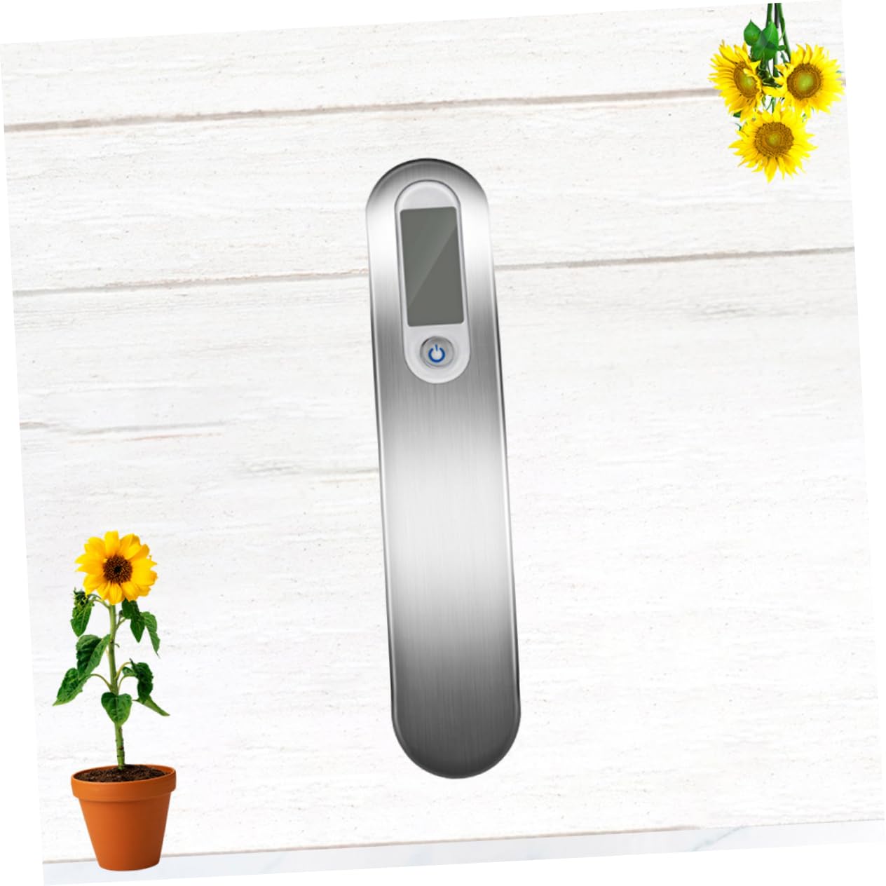 BRIGHTFUFU Digital Hanging Hook Scale for Accurate Weight Measurement for High Precision Strain Gauge Sensor Easy Operation with Silver