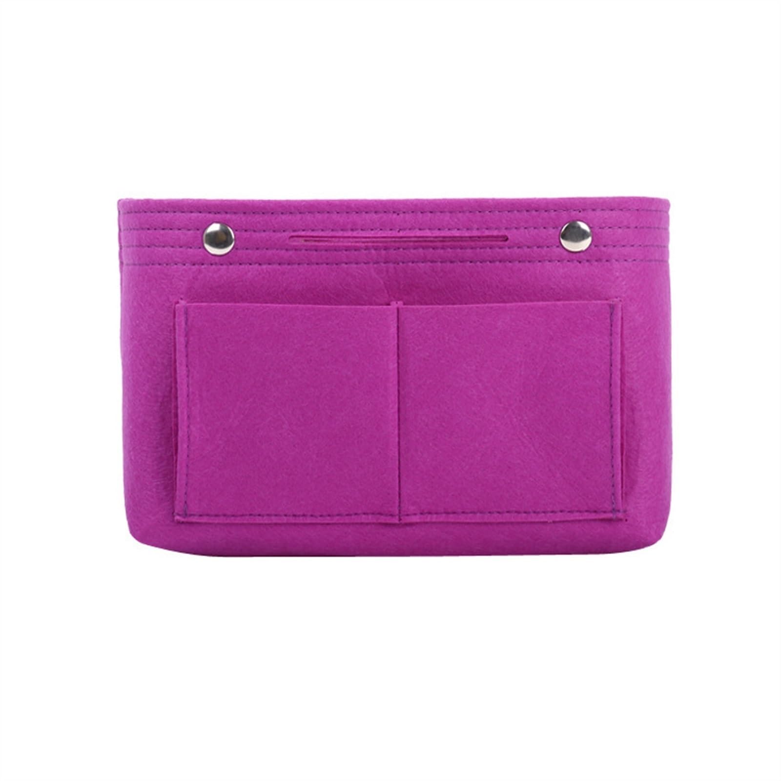 LHSJYG Bag Organiser Felt Insert Bag Makeup Handbag Organizer Travel Inner Purse Portable Cosmetic Bags Storage Tote.(Purple)