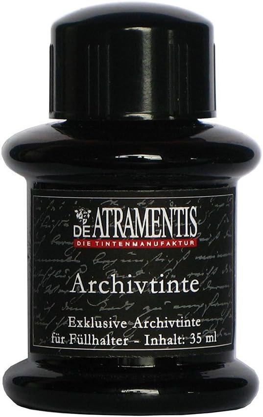 De Atramentis® Archive Ink-Black 45ml Fountain Pen Bottled Ink
