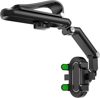 B1 Rotatable and Retractable Car Phone Holder - 2024 New 1080 Multifunction Sun Visor Universal 360 Rotating Phone Holder for Vehicle Rear View Mirror