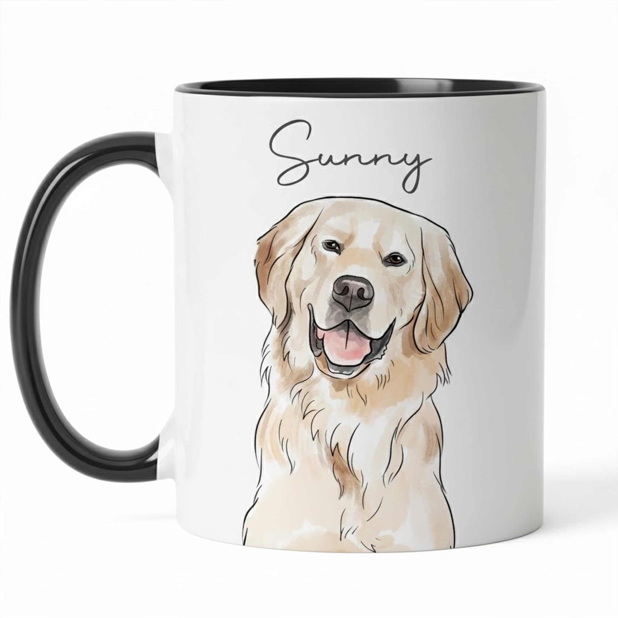 Custom Mug Using Dog Photo Name Custom Drinking Cup with Customize Photo Personalized Printed Pet Picture on Mugs