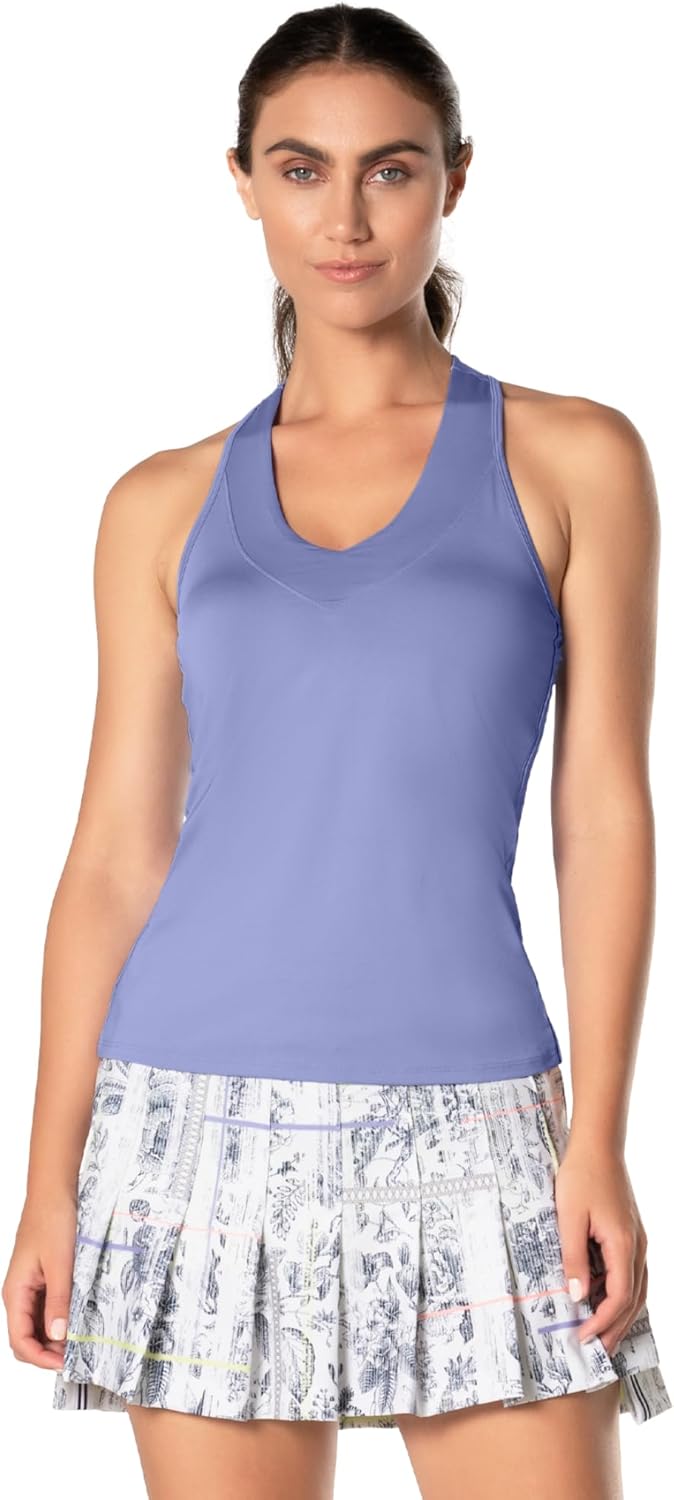 Lucky In Love V-Neck Tank with Built in Bra