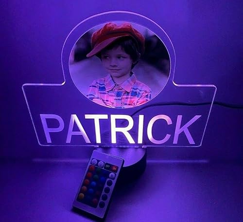 Miniatura 8 de MIRROR MANIA Tu foto personalizada impresa UV en acrílico transparente de alta calidad, luz LED personalizada grabada gratis con nombre