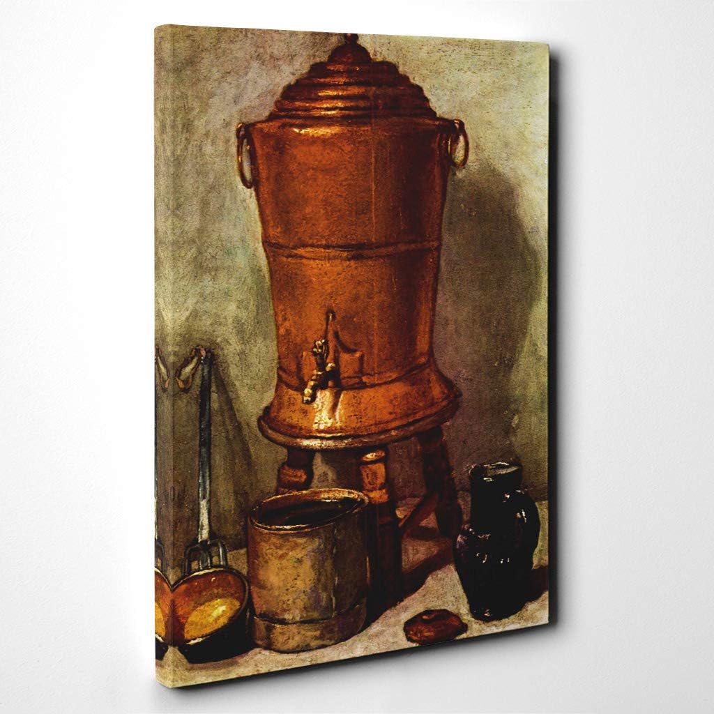 Jean Chardin Still Life (5) Canvas Print, Mixed, 25L x 50W cm - Image 3