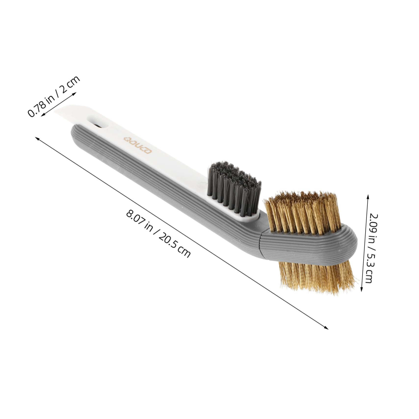 PRETYZOOM Degreasing Brush with Metal Scraper for Efficient Stove and Grime Cleaning Handle Design for Comfortable Use Homes Offices and Restaurants