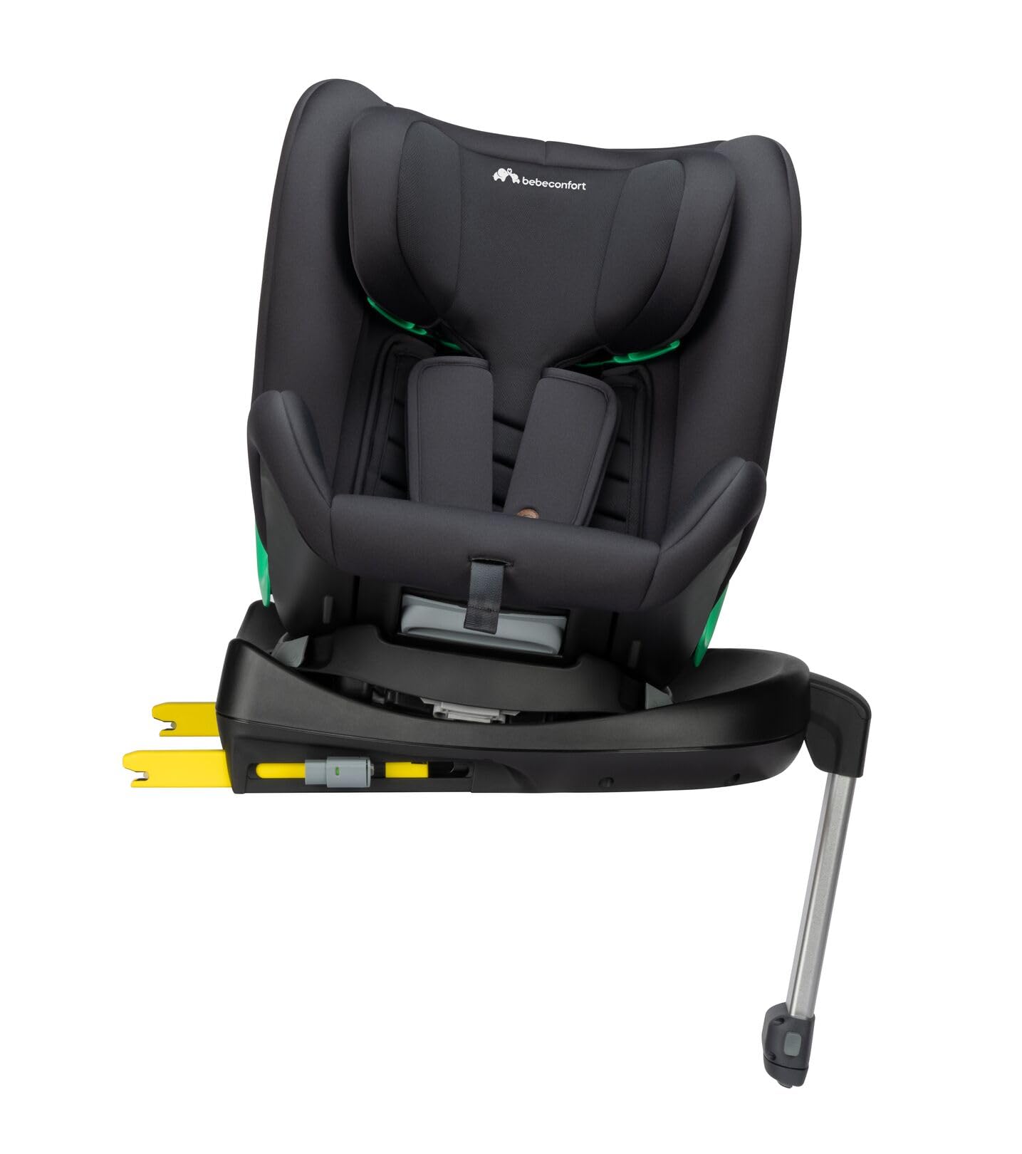 Bebeconfort Atlas 360 i-Size, Silla Coche 360, 0-12 Años, 40-150 cm, Silla Coche ISOFIX, Reposacabezas 10 Posiciones, 4 Posiciones Reclinadas, Protección Lateral, Mineral Black