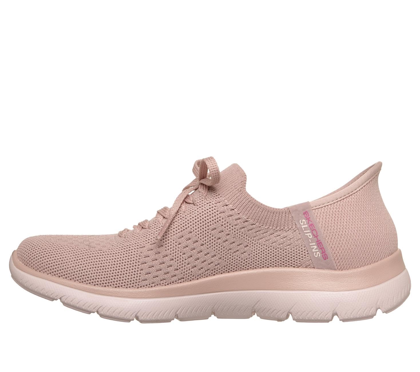 Skechers Damen Summits New Daily Slip-InTurnschuhe, Light Mauve Knit/Light Pink Trim, 41 EU – Ansicht 5