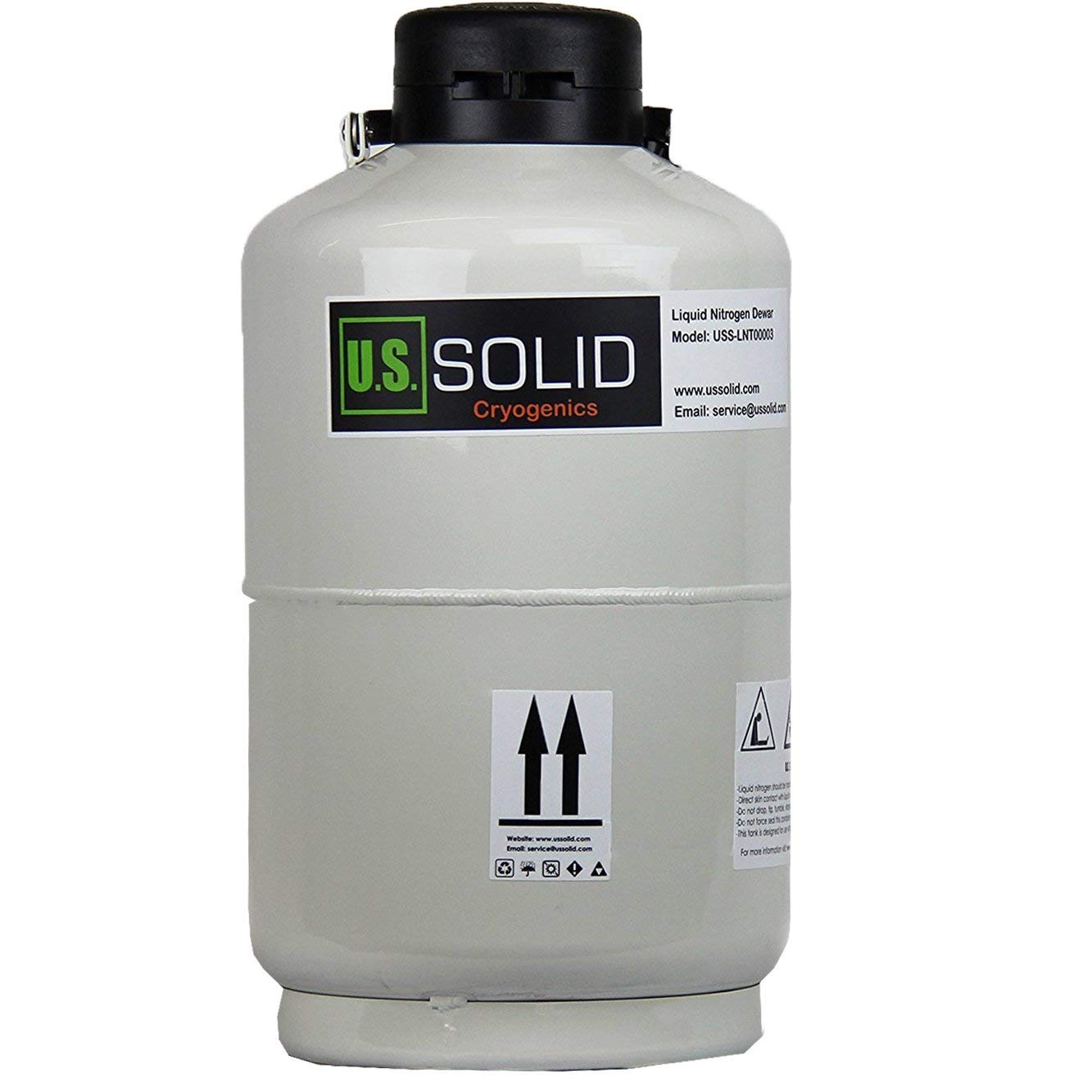 U.S.SOLID 10 L Contenitore azoto Liquido Cryogenic LN2 Tank Dewar
