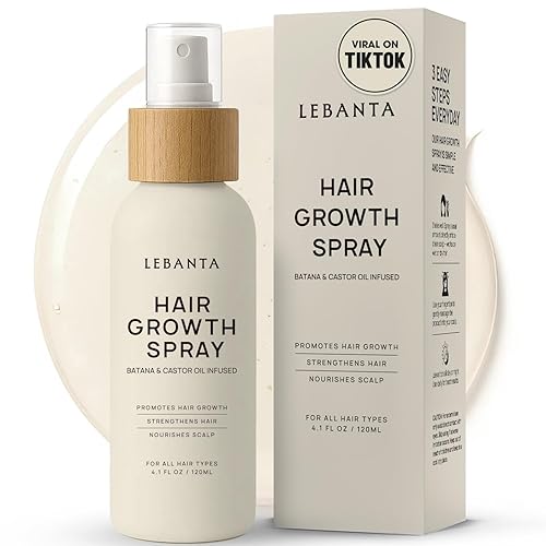 Spray de aceite para el crecimiento del cabello, ingredientes 100% puros para un cabello no graso, más grueso y más fuerte, aceite de batana