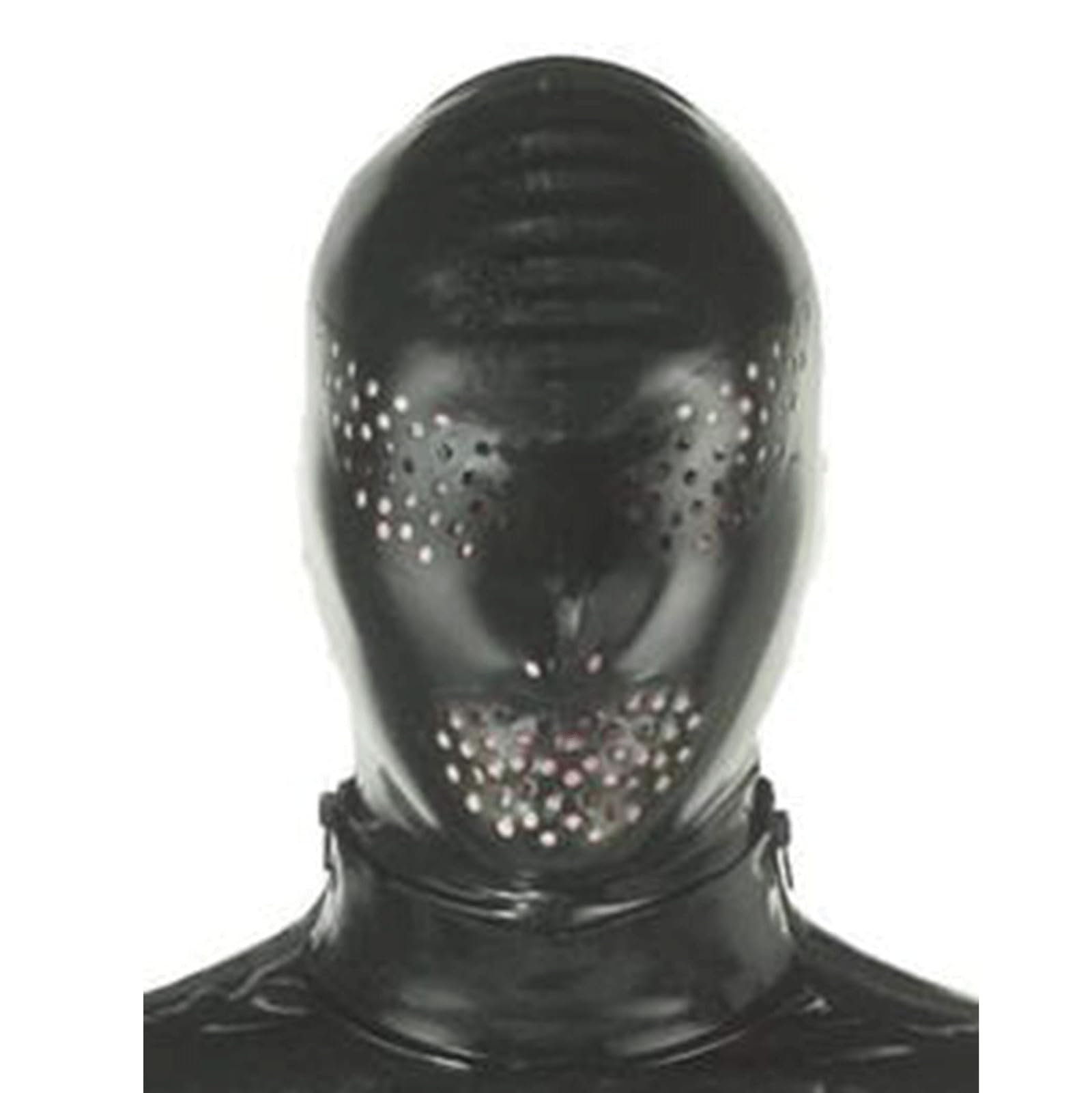 Masque en latex SM avec trou de respiration et fermeture éclair, jouets sexuels XL