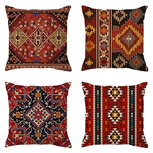 Housse de coussin 55x55cm en lin de qualité supérieure double face