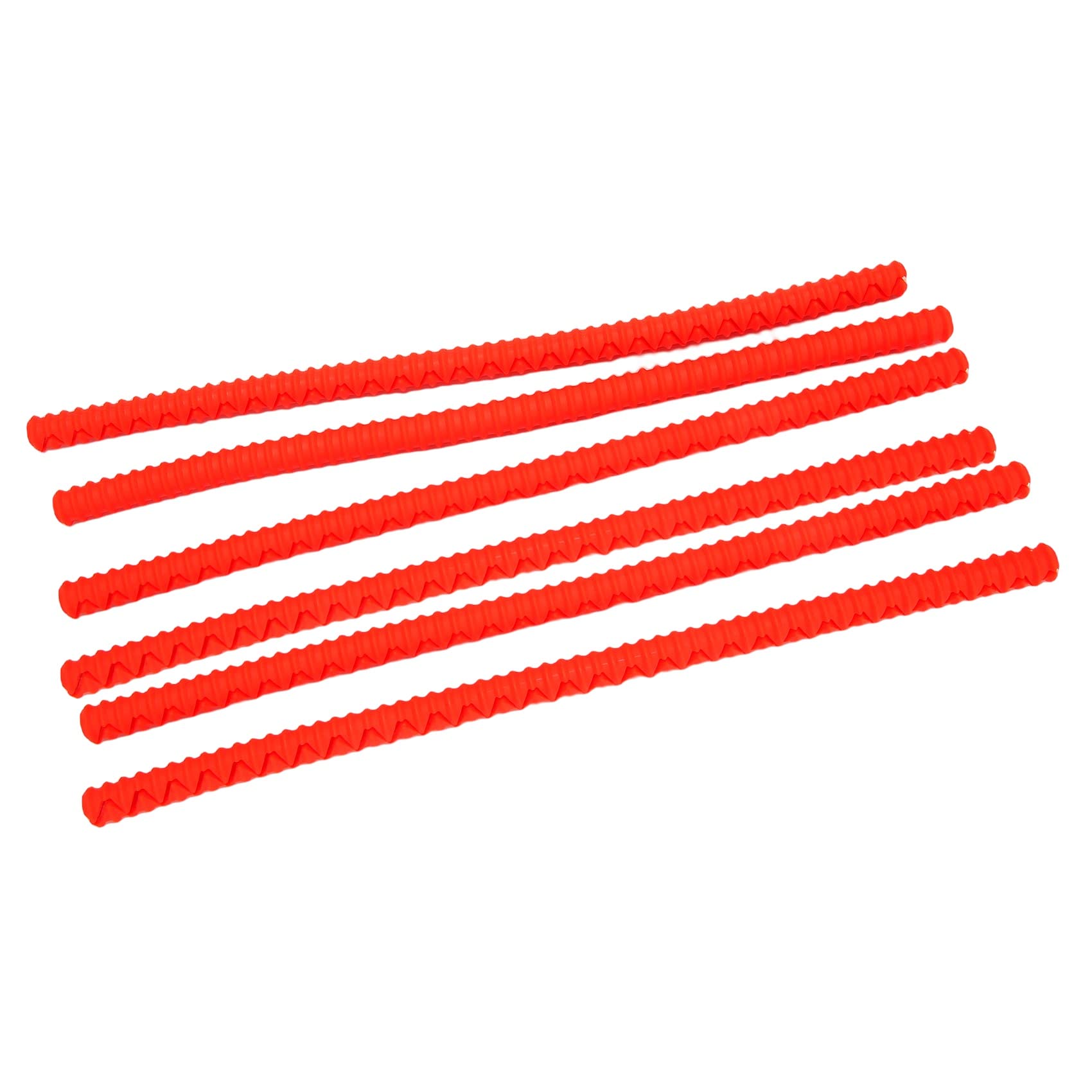6 Protège-Grilles De Four En Silicone Rouge - Anti-Brûlure 230°C