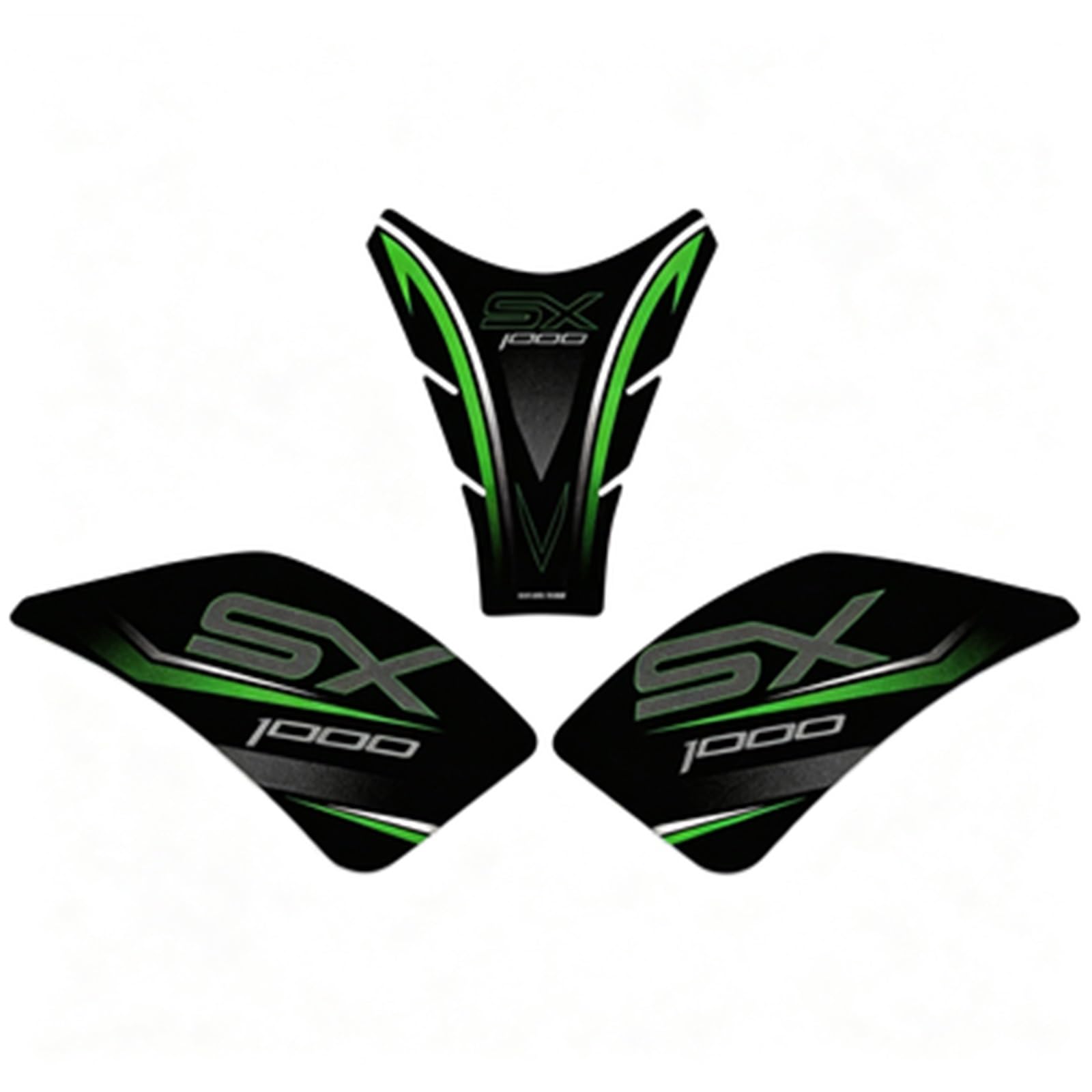 Piwine Color1 Motorcycle Fuel Tank Pad Stickers For Kawasaki For Z 1000Sx For Ninja 2017-2024 Anti Slip Decals Kneepad