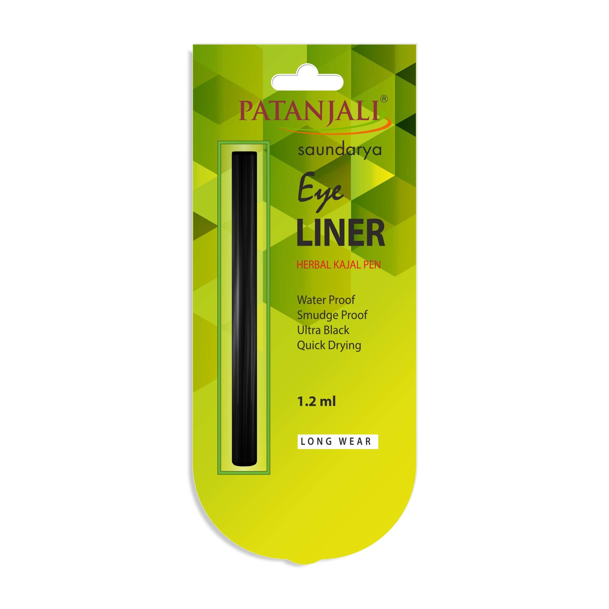 Patanjali Saundarya Eyeliner Pen Hyper Black Waterproof, Sketch Eyeliner with Matte Finish, Smudge Proof Pencil, Quick Dry Long-Lasting Wear, One-Stroke Application-image-25