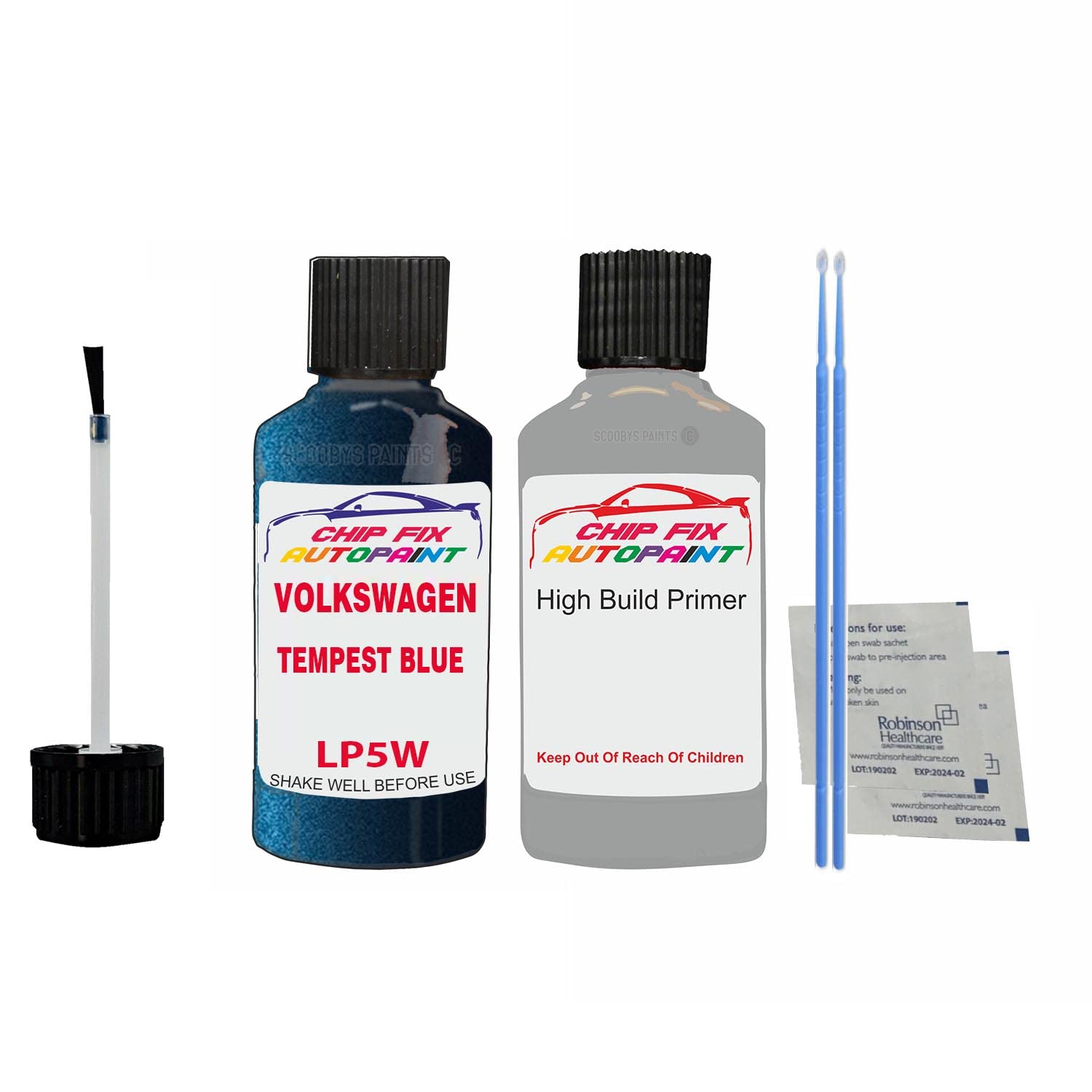 Scoobys Paints Back In The Mix Tempest Blue Lp5w Compatible With Volkswagen Golf Car Touch Up Paint