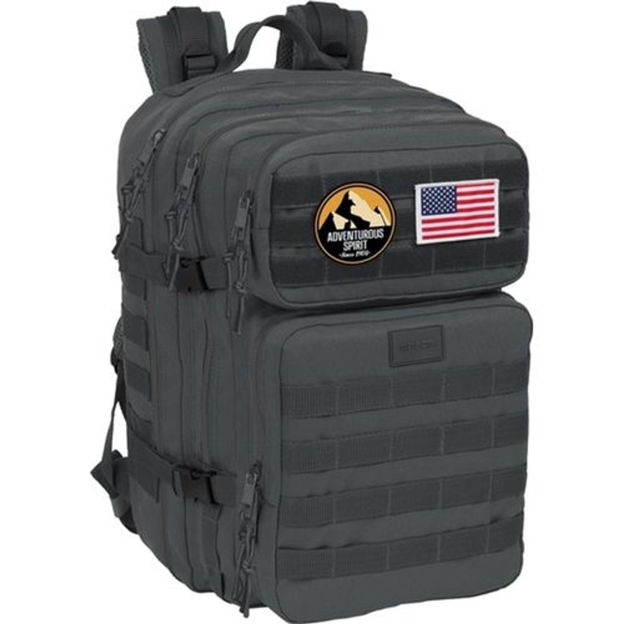 safta Mochila Militar Táctica para Portátil 15,6 Pulgadas Resistente Agua, Múltiples Compartimentos con Sistema Molle, Zaino Unisex-Adulto, Grigio, M