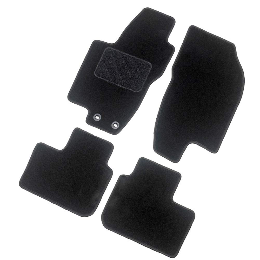 AUTO-STYLE Set de tapis de sol compatible avec Citroën C5 Aircross 2019-, Noir