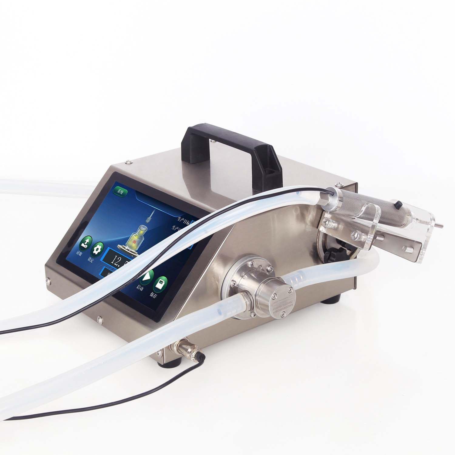 DPLWJPP Automatic Liquid Filling Machine Small Viscous Liquid Quantitative Filling Machine Peristaltic Pump Small Bottle Filler with Touch Panel for Essential Oil,Perfume HD1380