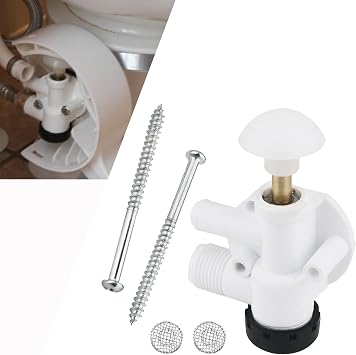 TQPONLY RV أجزاء صمام مياه المرحاض | لأطقم استبدال صمام دوميتيك سيلاند EcoVac Vacuflush RV / Camper / Trailer | يستبدل 385314349 أطقم استبدال صمام تدفق الدواسة