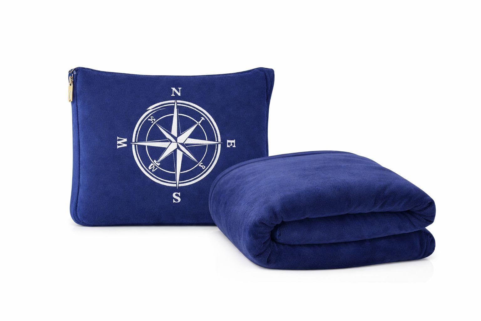 DEMANI HOMES Travel Blanket for Adults | Soft Polyester Travel Blanket in Navy Blue | Lightweight Blanket for Car, Train, Flight, Bus & Home Use | Portable Blanket for Travel & Indoor Comfort | 1 Pc