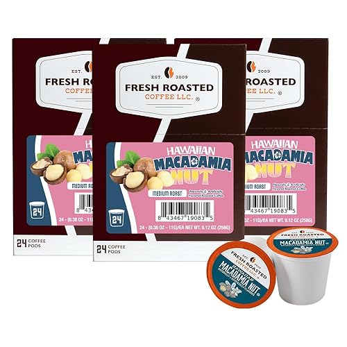 Miniatura 153 de Fresh Roasted Coffee, Tostado italiano, oscuro, 96 cápsulas para cafeteras K Cup