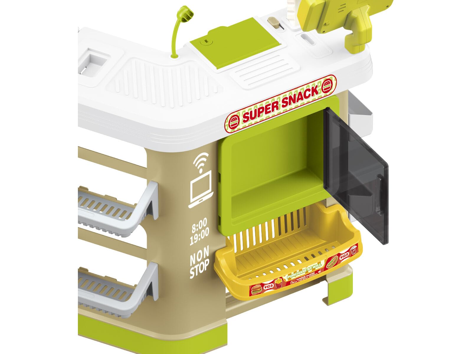 Supermercado Comida Rápida 24 Horas de 87x69x38 cm con Accesorios