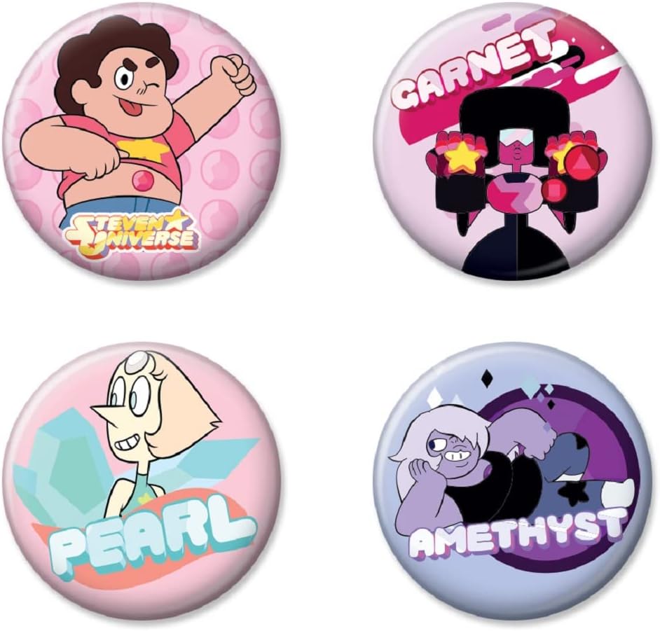 Ata-Boy Steven Universe 4 button set Officially Licensed Collectible Buttons