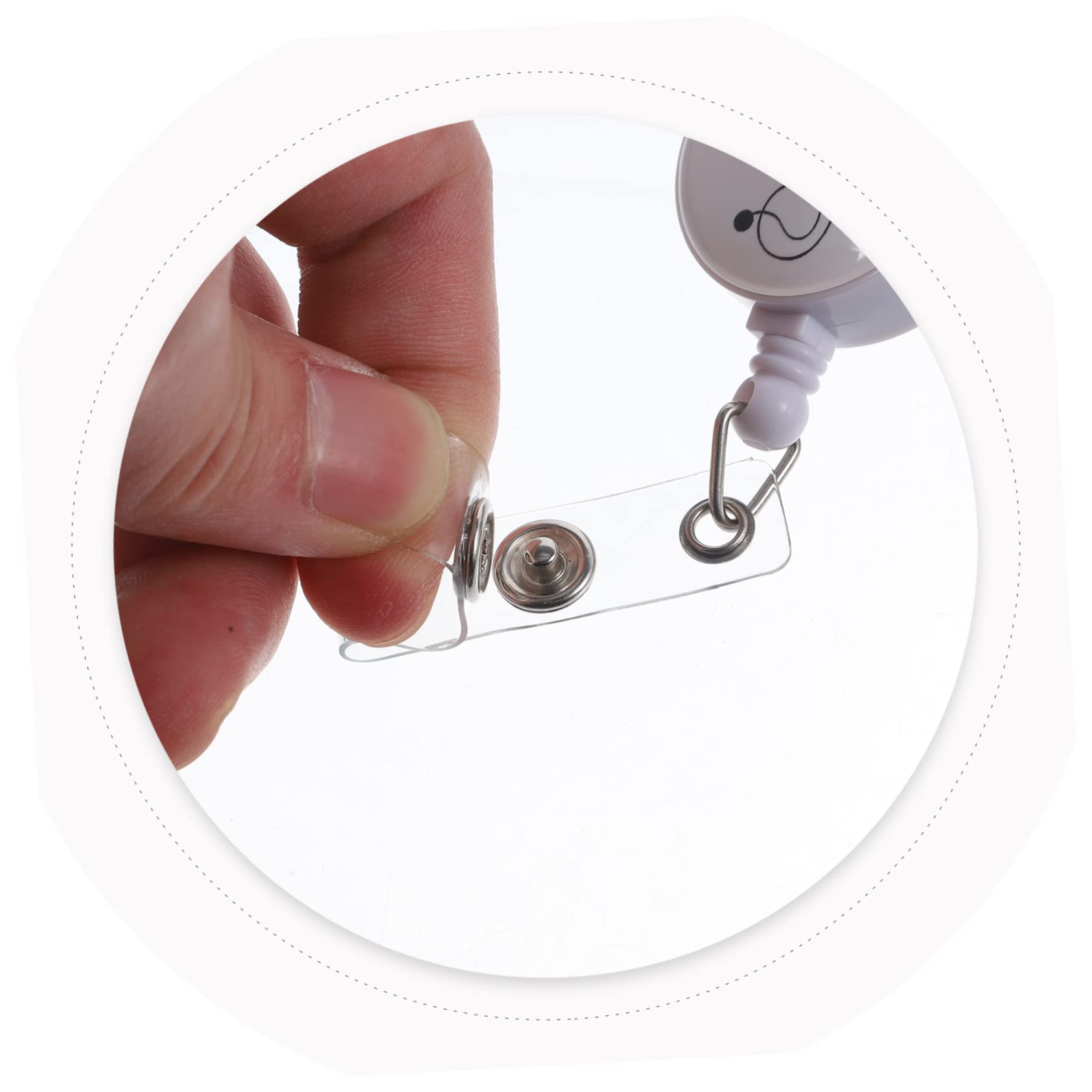 ARTIBETTER 4 Ensembles Clip Porte-badge Infirmière Clips De Bobine De Badge Étiquette De Clip De Nom Allaitement Porte-badge Avec Clip De Badge D'identification De Nom Alliage 4 Pièces * 4