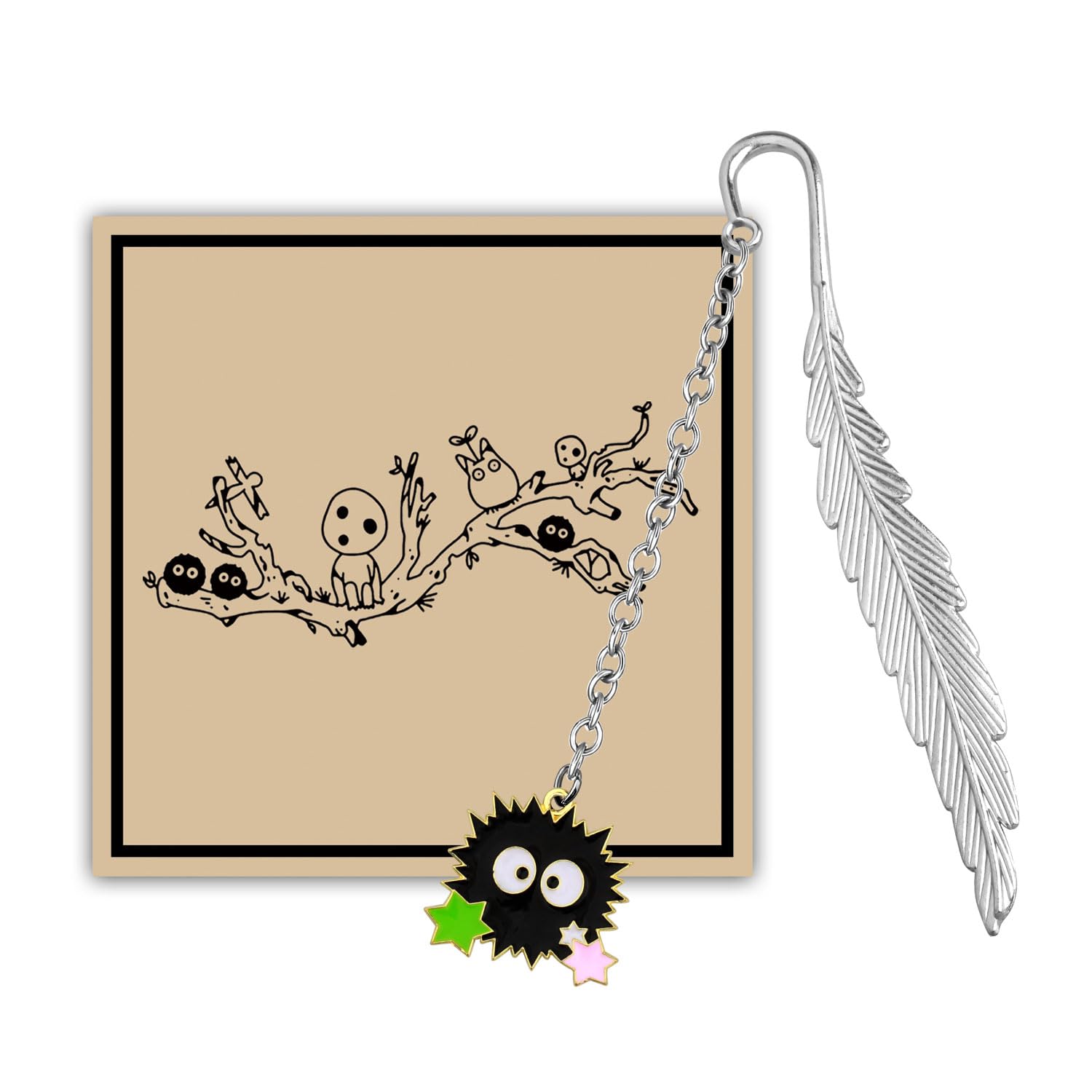 MAOFAED Anime Character Bookmark for Book Lover, Cute Anime Gift for Fans, Anime Lover Gift(sootbookmarkCA)