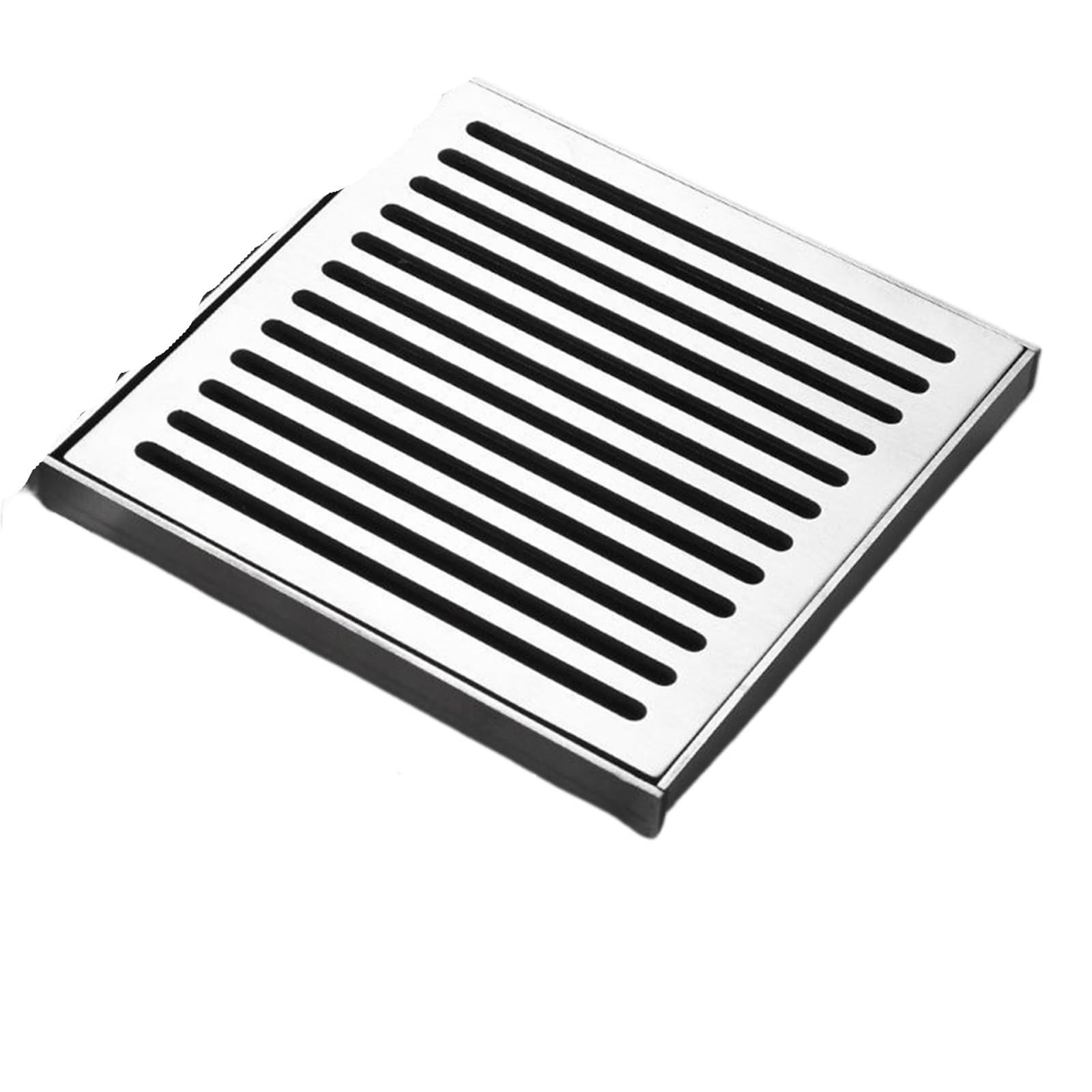 Stainless Steel Drainage Grate, Outdoor Floor Drain Cover, Large Displacement, Square(20x20 160 Pipe)